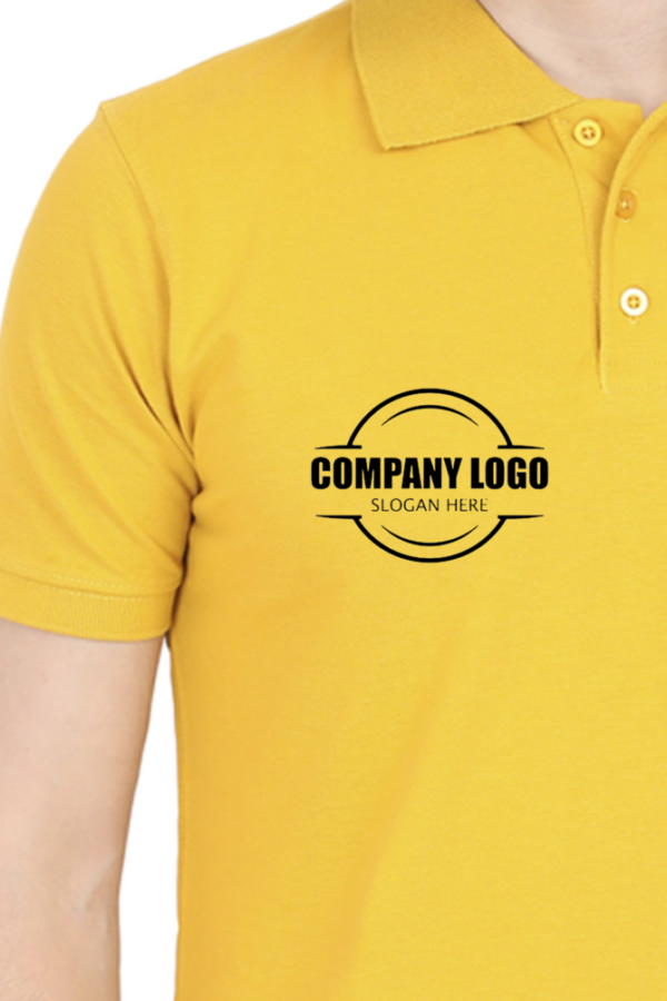 Men's Customizable Right-Side Logo Polo T-Shirt – Available in Multiple Color