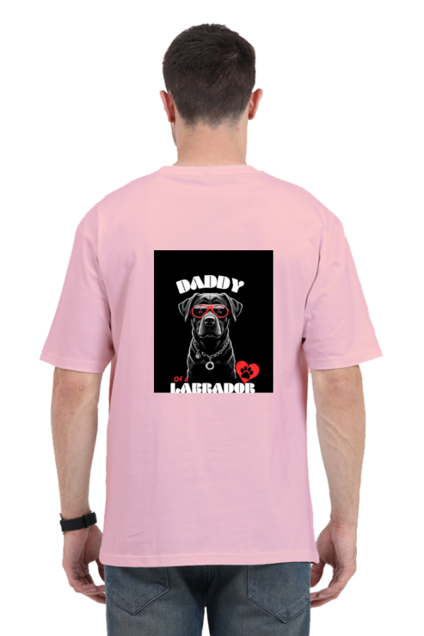 Men's & Women's Oversized 'Daddy of a Labrador' Graphic T-Shirt - Cool Dog Design