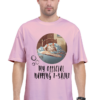 Men's & Women's Oversized T-Shirt with Cozy Cat Napping Design - Perfect for Cat Lovers