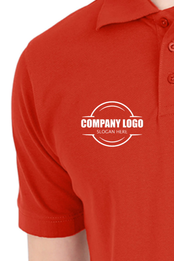 Men's Customizable Right-Side Logo Polo T-Shirt – Available in Multiple Colors