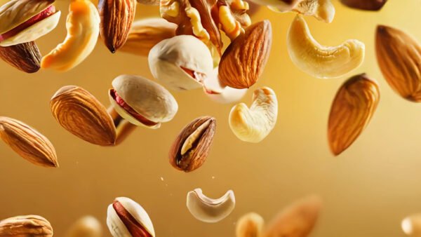 4K Ultra HD Nuts Dropping Video Background